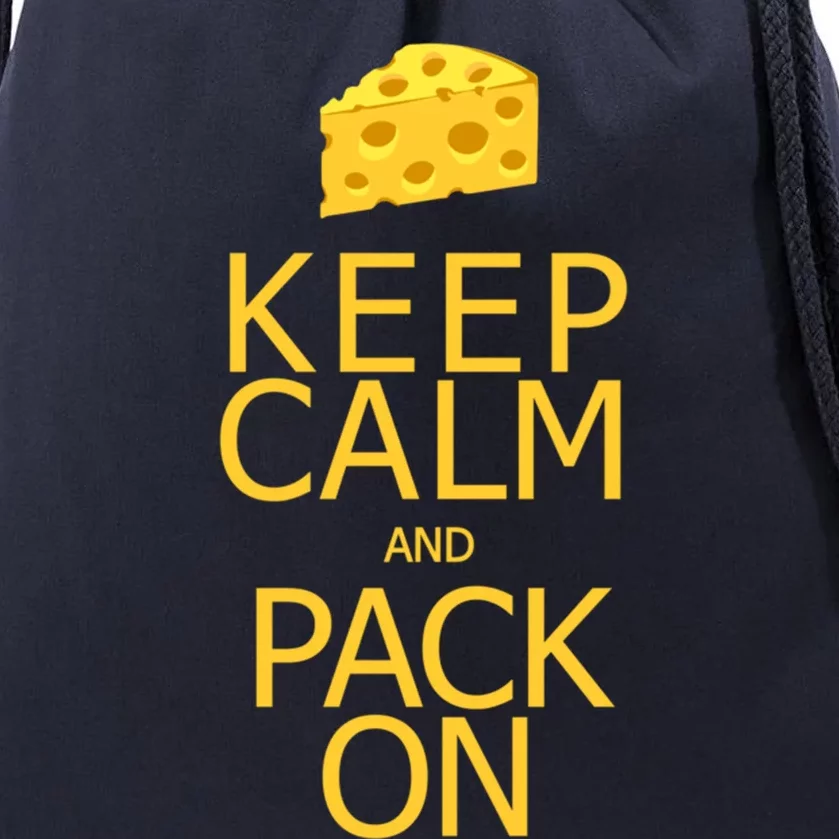 Keep Calm And Pack On Gift Drawstring Bag