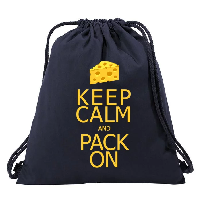 Keep Calm And Pack On Gift Drawstring Bag