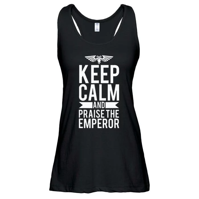 Keep Calm And Praise The Emperor Ladies Essential Flowy Tank