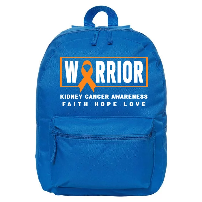 Kidney Cancer Awareness Gift Great Gift Ney Cancer Warrior Gift 16 in Basic Backpack