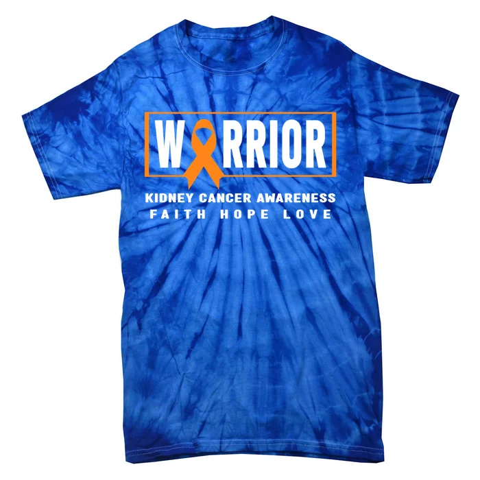 Kidney Cancer Awareness Gift Great Gift Ney Cancer Warrior Gift Tie-Dye T-Shirt