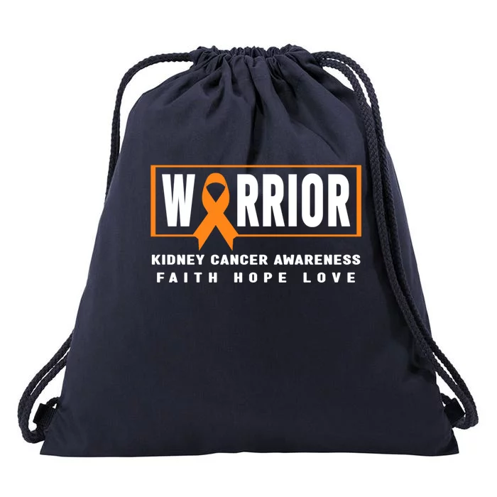 Kidney Cancer Awareness Gift Great Gift Ney Cancer Warrior Gift Drawstring Bag