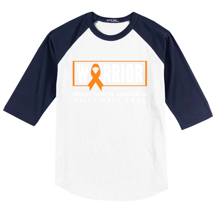 Kidney Cancer Awareness Gift Great Gift Ney Cancer Warrior Gift Baseball Sleeve Shirt