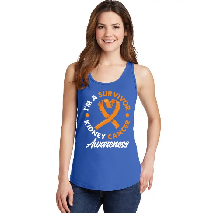 Kidney Cancer Awareness Ney Cancer Survivor Gift Ladies Essential Tank