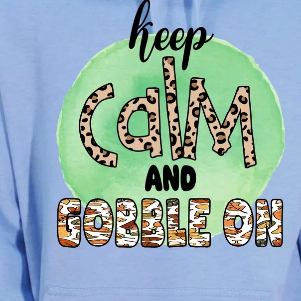 Keep Calm And Gobble On Fall Holiday Unisex Surf Hoodie