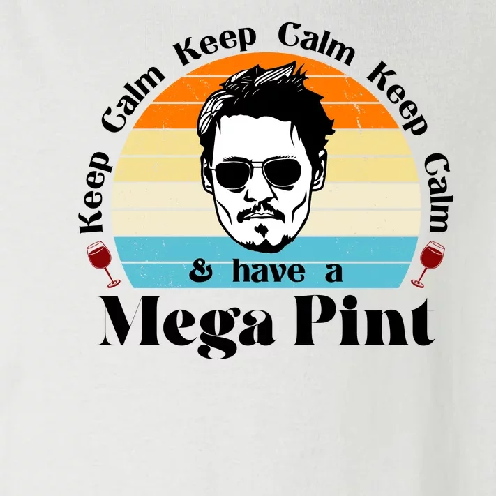 Keep Calm And Have A Mega Pint Johnny Depp Funny Toddler Long Sleeve Shirt