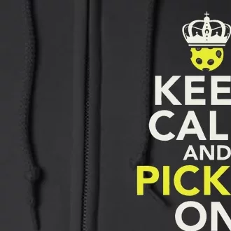 Keep Calm And Pickle On Full Zip Hoodie