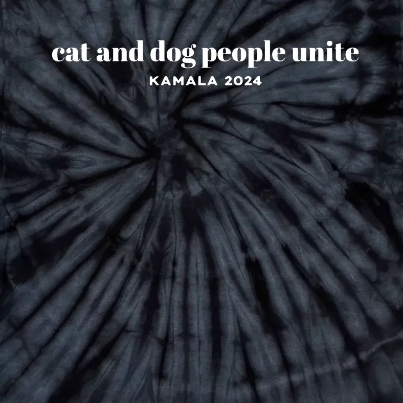 Kamala Cat And Dog People Unite Tie-Dye T-Shirt