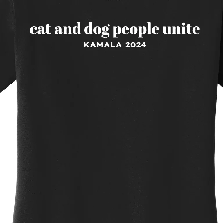 Kamala Cat And Dog People Unite Women's T-Shirt