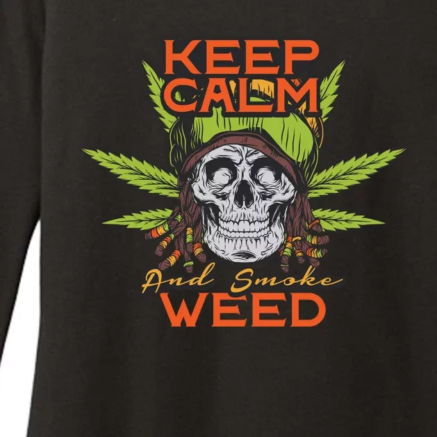 Keep Calm And Smoke Weed Womens CVC Long Sleeve Shirt