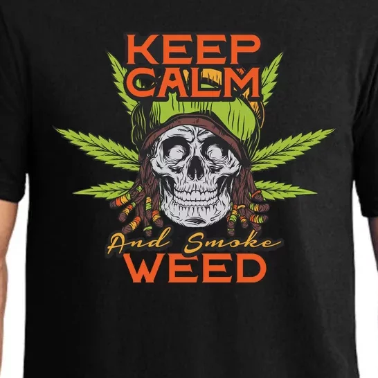 Keep Calm And Smoke Weed Pajama Set