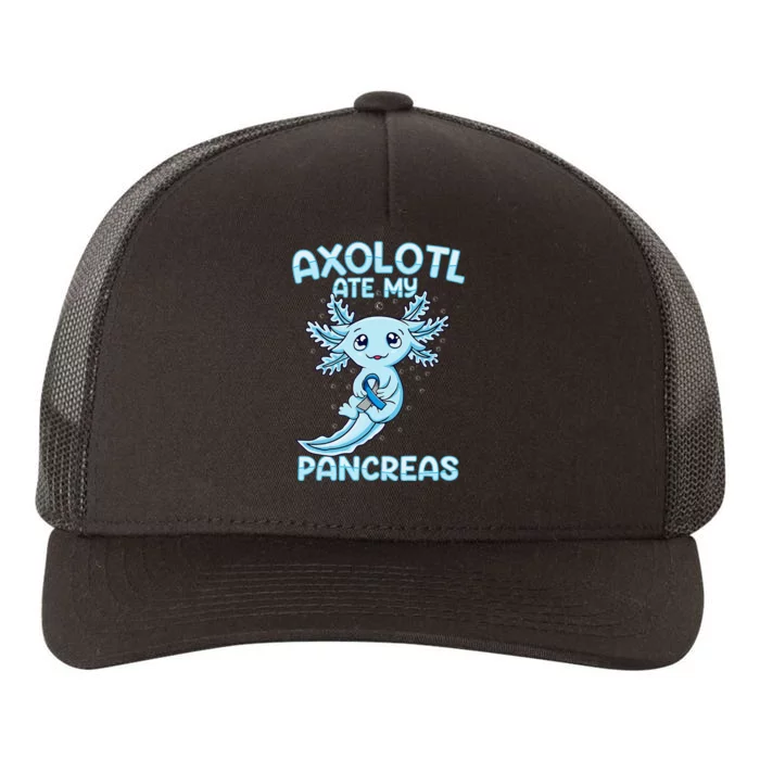 Kawaii Cute Axolotl Type Onederful T1d Diabetes Awareness Yupoong Adult 5-Panel Trucker Hat