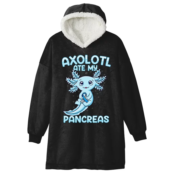 Kawaii Cute Axolotl Type Onederful T1d Diabetes Awareness Hooded Wearable Blanket