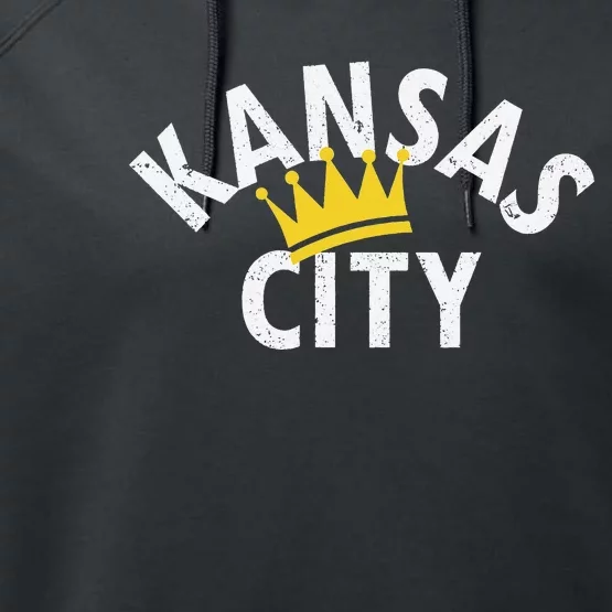 Kansas City Baseball Cool KC Fan Pro Performance Fleece Hoodie