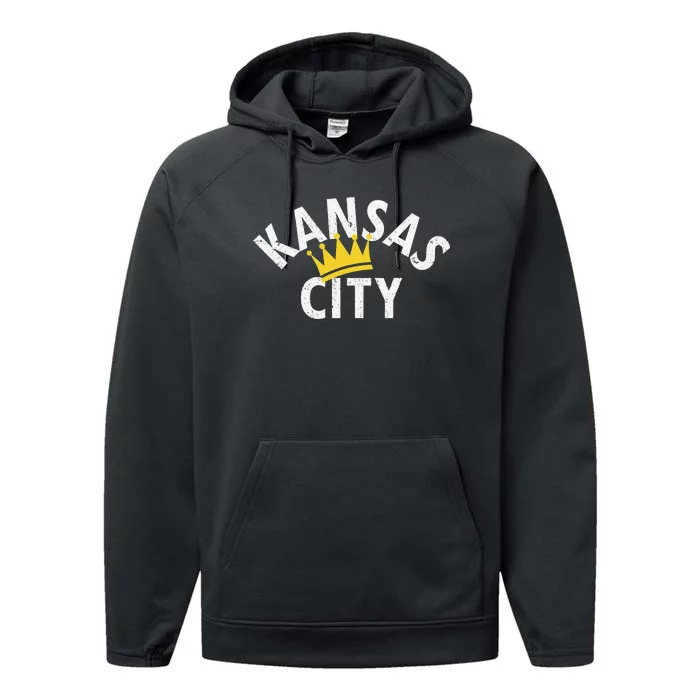 Kansas City Baseball Cool KC Fan Pro Performance Fleece Hoodie