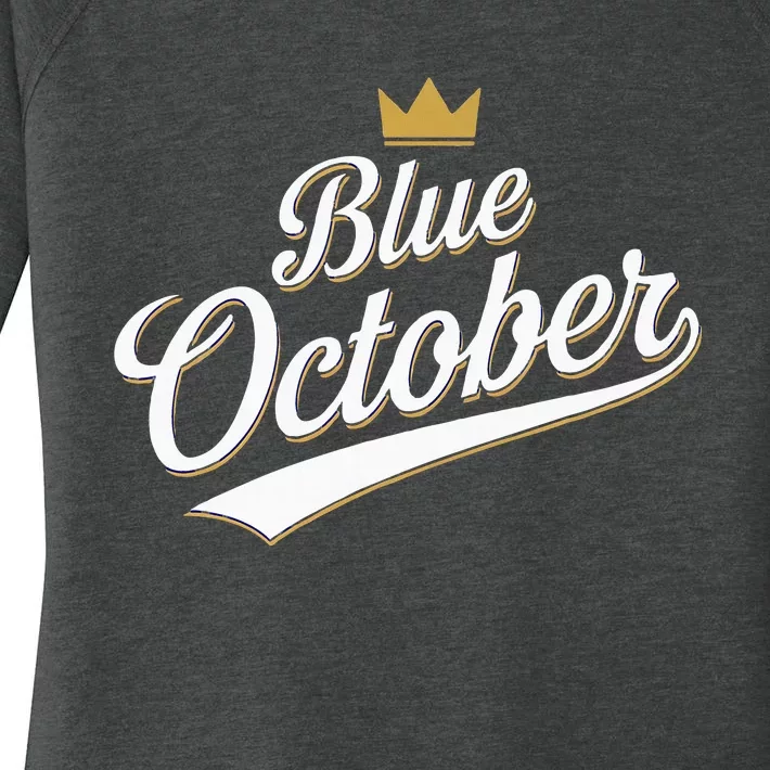 Kansas City Blue October 2024 Women's Perfect Tri Tunic Long Sleeve Shirt