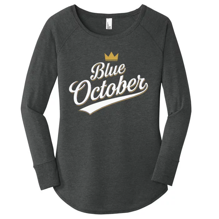 Kansas City Blue October 2024 Women's Perfect Tri Tunic Long Sleeve Shirt