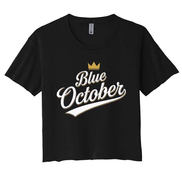 Kansas City Blue October 2024 Women's Crop Top Tee