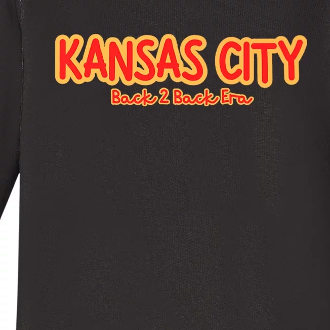 Kansas City Back 2 Back Era Baby Long Sleeve Bodysuit