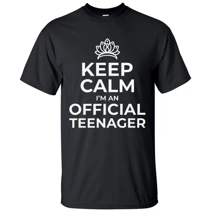 Keep Calm Birthday Nager 13th Funny Girl Tall T-Shirt