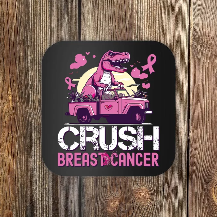 Kids Crush Breast Cancer Awareness Monster Truck Coaster