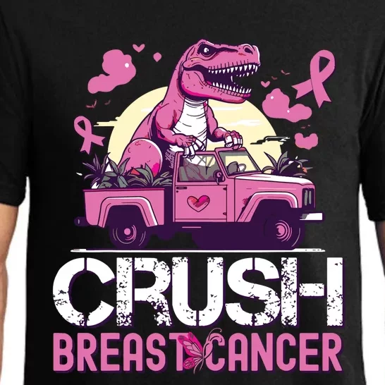 Kids Crush Breast Cancer Awareness Monster Truck Pajama Set