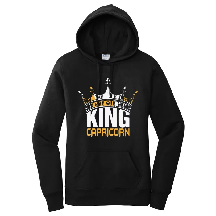 King Capricorn Birthday Zodiac Costume Funny Bday Gift Women's Pullover Hoodie