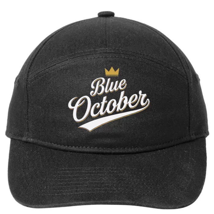 Kansas City Blue October 2024 7-Panel Snapback Hat