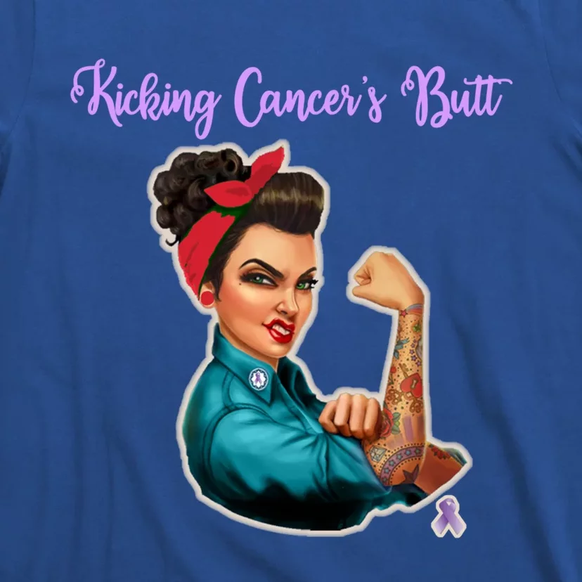 Kicking Cancers Butt Cancer Patients Cool Gift T-Shirt