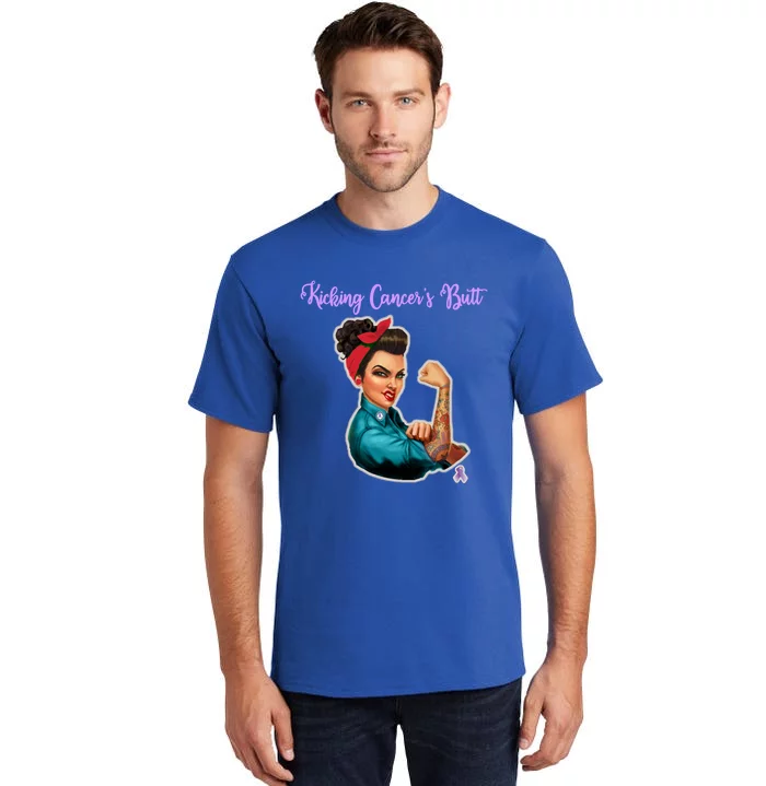 Kicking Cancers Butt Cancer Patients Cool Gift Tall T-Shirt