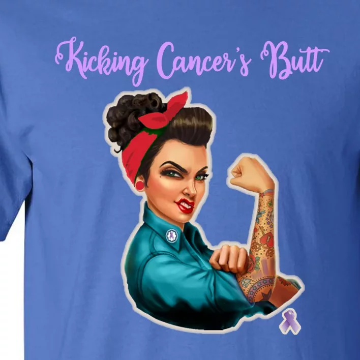 Kicking Cancers Butt Cancer Patients Cool Gift Tall T-Shirt