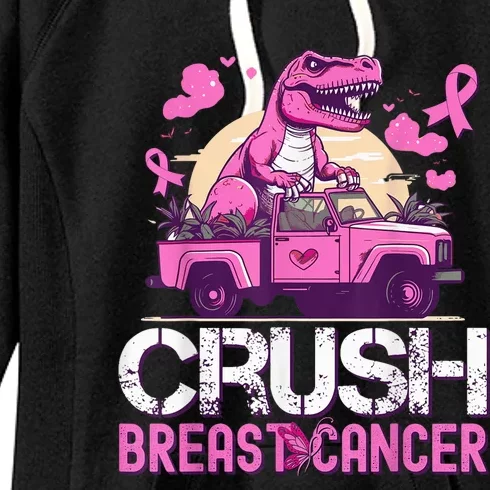 Kid Crush Breast Cancer Awareness Monster Truck Toddler Boy Women's Fleece Hoodie