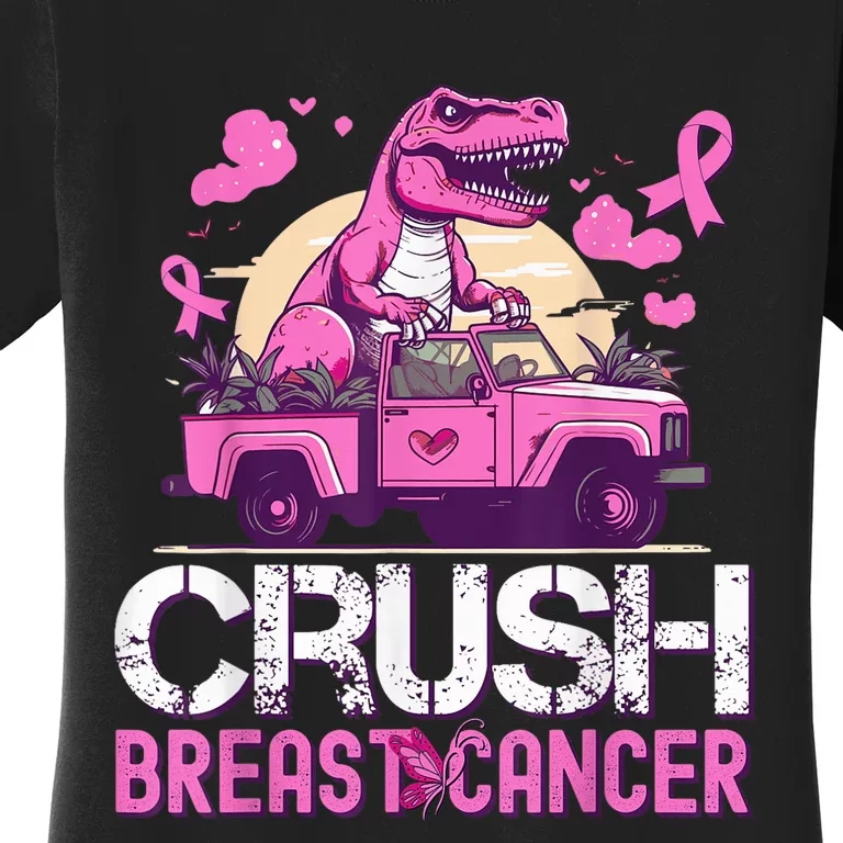 Kid Crush Breast Cancer Awareness Monster Truck Toddler Boy Women's T-Shirt