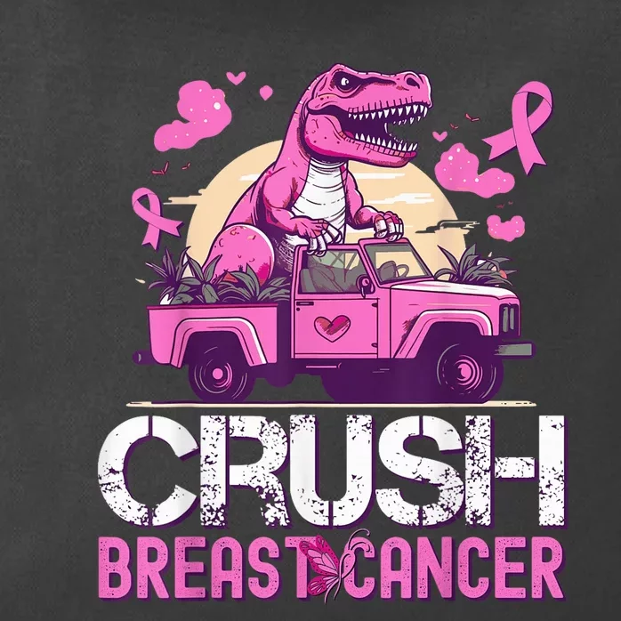 Kid Crush Breast Cancer Awareness Monster Truck Toddler Boy Zip Tote Bag