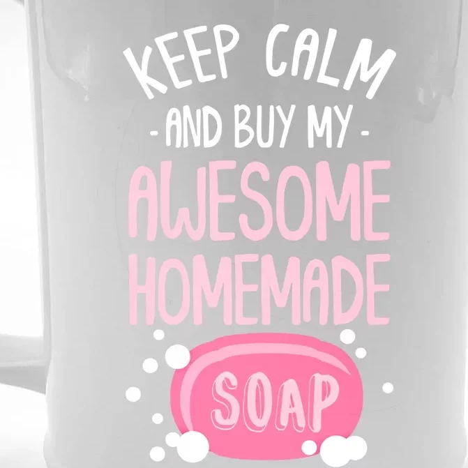 Keep Calm Buy Homemade Soap Maker Handmade Soap Making Gift Front & Back Beer Stein