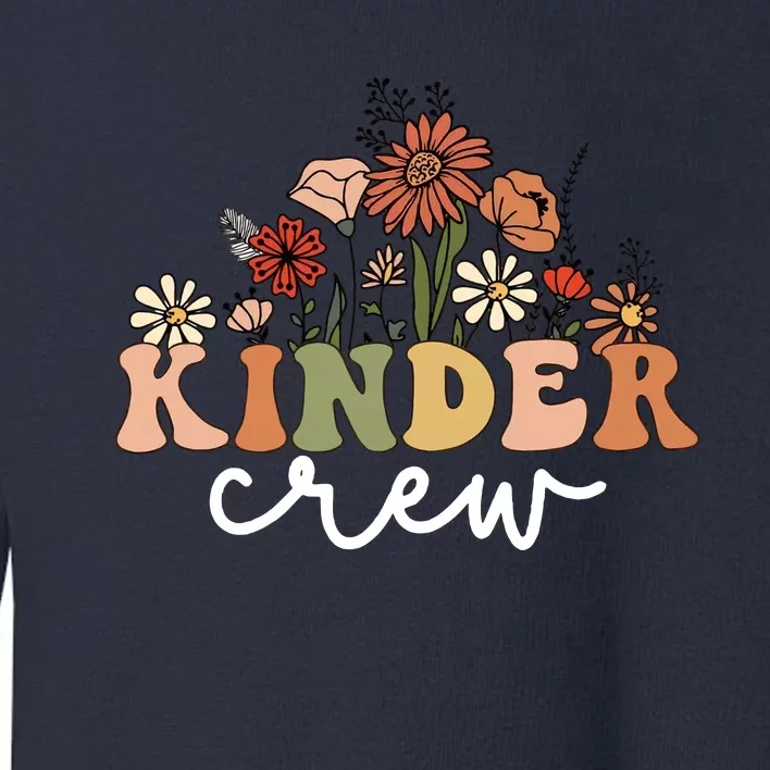 Kinder Crew Back To School Kindergarten Teacher Kinder Garten Toddler Sweatshirt