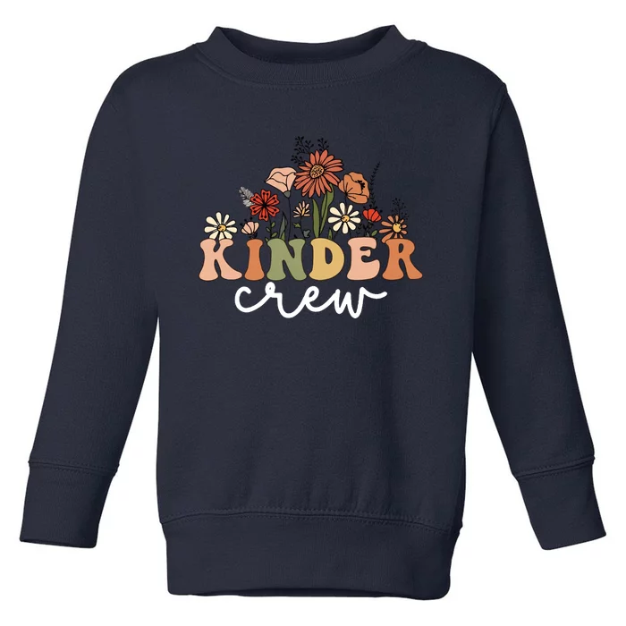 Kinder Crew Back To School Kindergarten Teacher Kinder Garten Toddler Sweatshirt