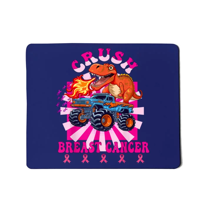 Kids Crush Breast Cancer Awareness Monster Truck Boy Mousepad