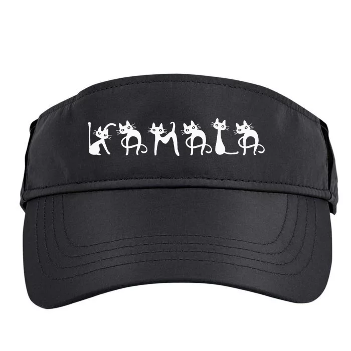 Kamala Cat Cute Cat Shaped Font Letters Subtle Comma La Adult Drive Performance Visor