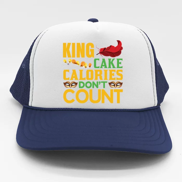 King Cake Calorie Don't Count Trucker Hat