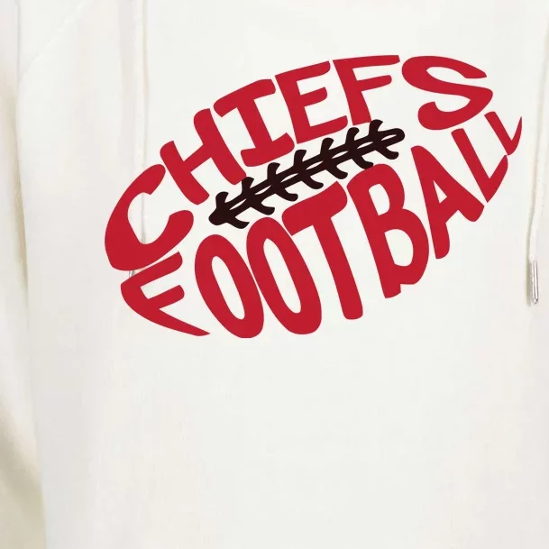 Kansas City Cool Football Chiefs Logo Womens Funnel Neck Pullover Hood