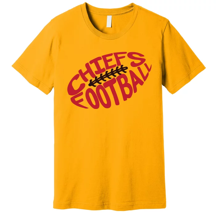 Kansas City Cool Football Chiefs Logo Premium T-Shirt