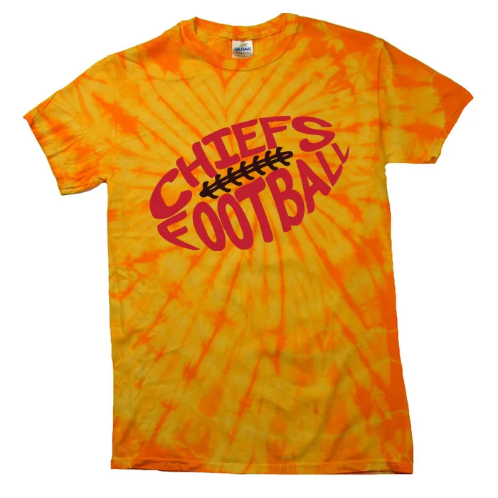 Kansas City Cool Football Chiefs Logo Tie-Dye T-Shirt