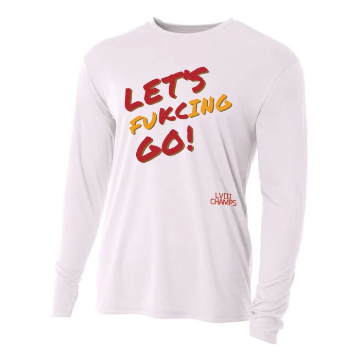 Kansas City Championship Kc Football Cooling Performance Long Sleeve Crew