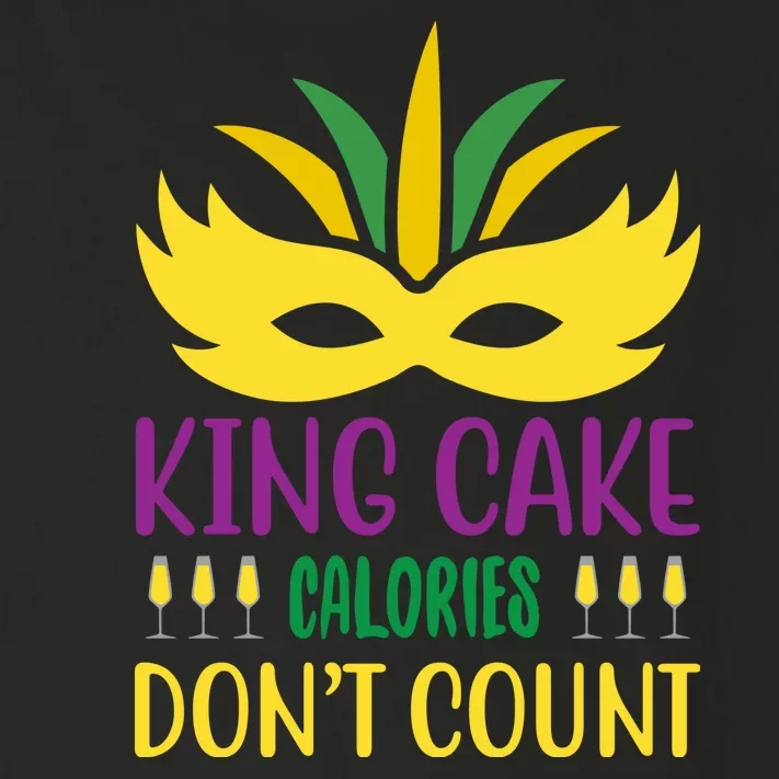 King Cake Calories Don't Count Toddler Long Sleeve Shirt