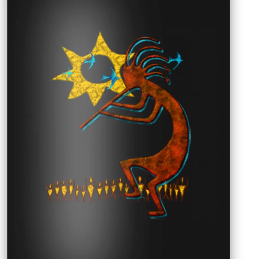 Kokopelli Concert Cool Fashion Native American Poster