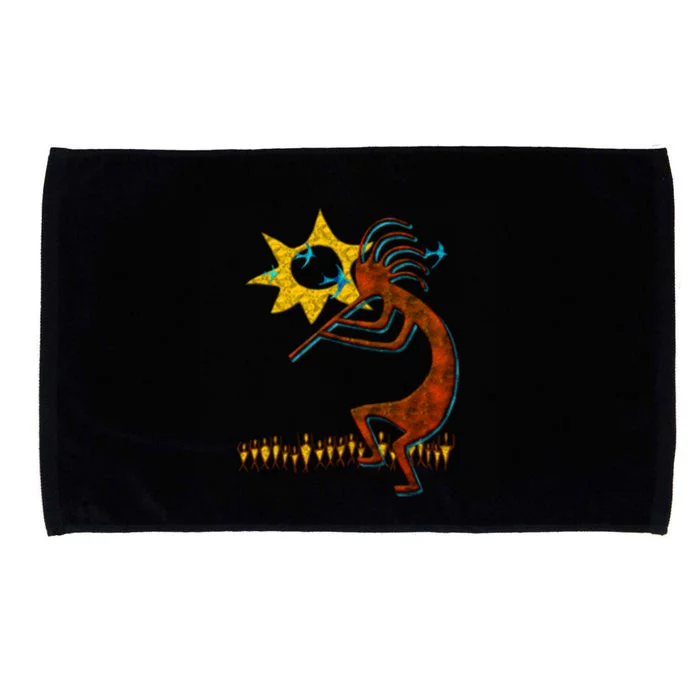 Kokopelli Concert Cool Fashion Native American Microfiber Hand Towel