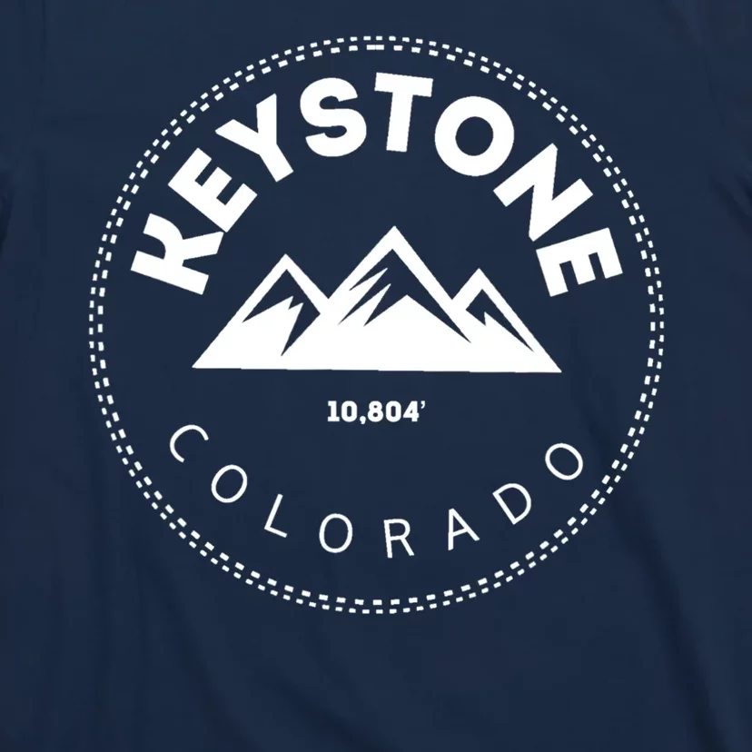 Keystone Colorado Co Mountain Town Funny Gift Elevated Skiing T-Shirt