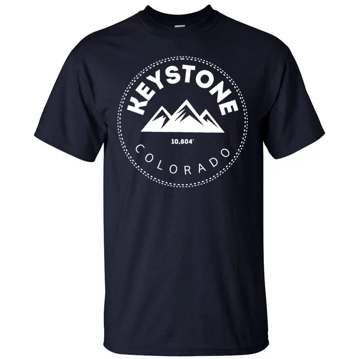 Keystone Colorado Co Mountain Town Funny Gift Elevated Skiing Tall T-Shirt