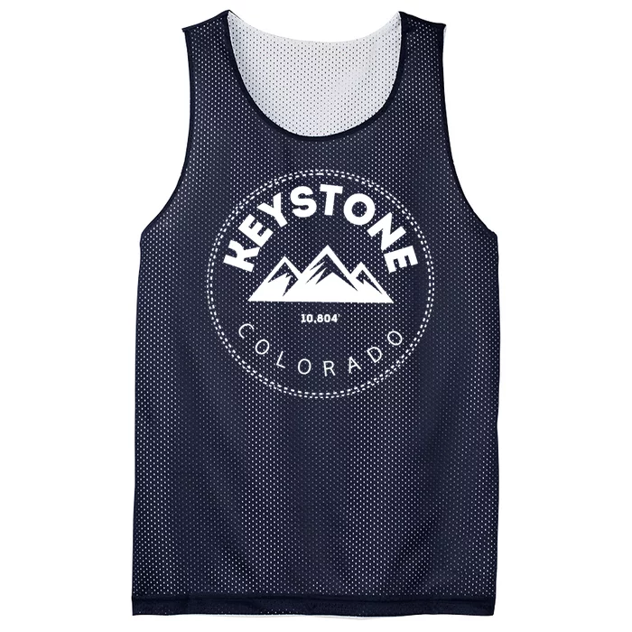 Keystone Colorado Co Mountain Town Funny Gift Elevated Skiing Mesh Reversible Basketball Jersey Tank